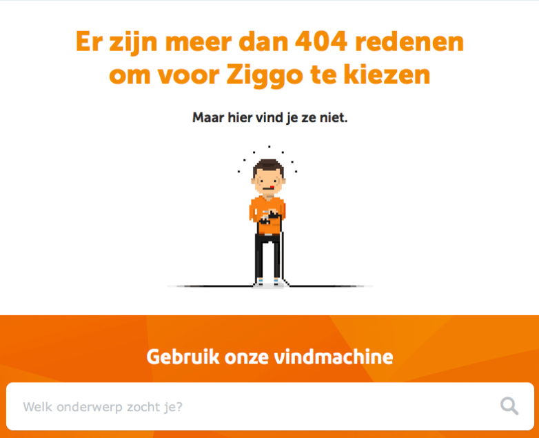 Ziggo 404 pagina