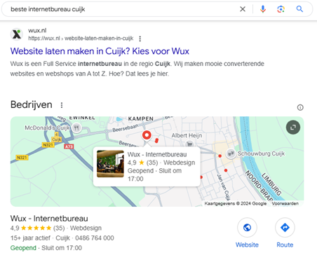 Lokale SEO biedt je een realistische kans om bovenaan in Google te verschijnen