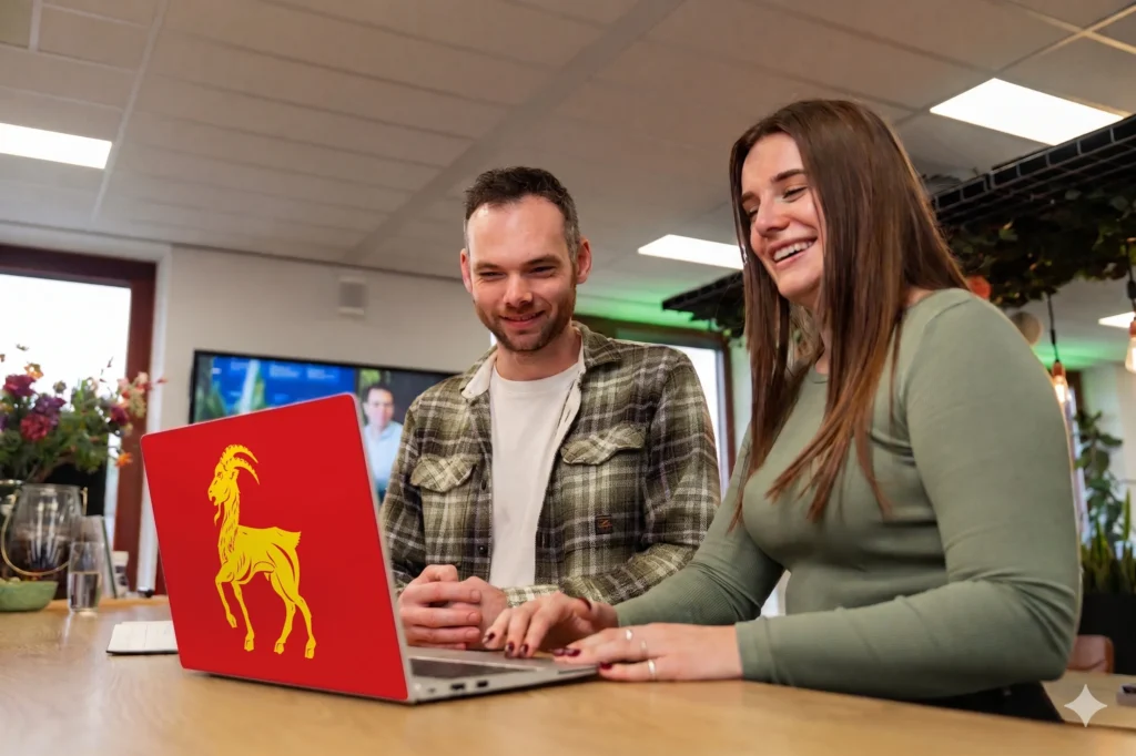 Developers van Wux werken aan maatwerk website in Boxmeer