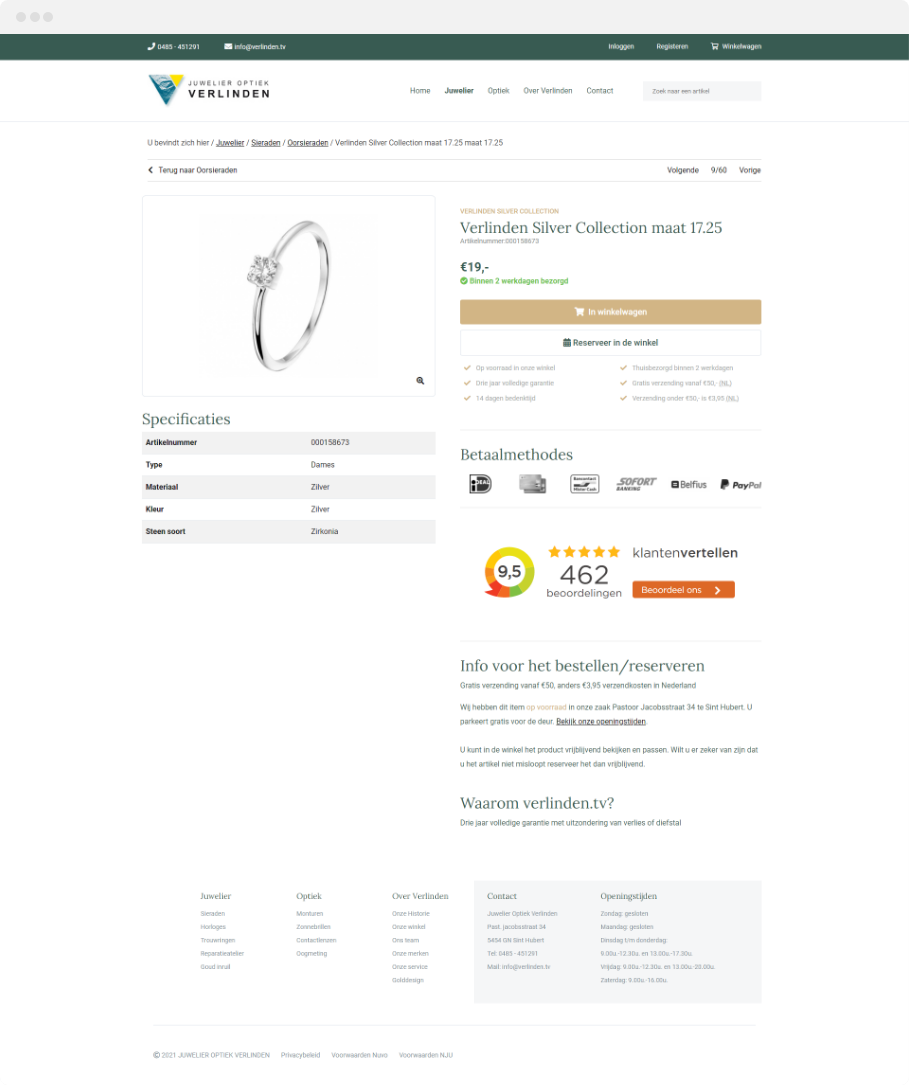 Verlinden.tv product page